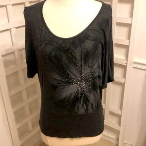 Agenda Knit top embellished